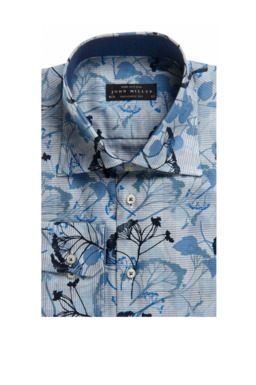 Фото рубашки Прямой силуэт Рубашка JOHN MILLER, цвет голубой
