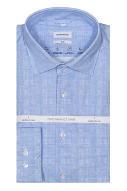 Фото рубашки Полуприлегающий силуэт Рубашка SEIDENSTICKER, цвет голубой