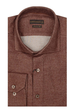 Фото рубашки Приталенный силуэт Рубашка ENRICO CERINI, цвет коричневый